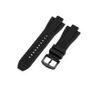 TVKSIPAR 29mm X 13mm Silikonarmband SoftWatch Band Fit For Michael Kors MK8184 MK8729 MK9020 MK8152 MK9020 MK9026 Armbänder Armband Zubehör(Black-black)