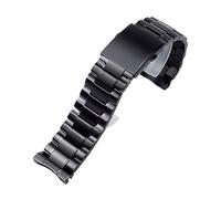 TVKSIPAR Armband Fit for Diesel DZ4318 4323 4283 4309 Stil Edelstahl Straps Männlich Armband 26mm Silber Schwarz(Black)