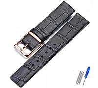 TVKSIPAR Lederarmband Passend For CK K2G211K2G231K2Y211K2Y231 Armband Mit Kettenschnalle For Herren Und Damen, 16 Mm, 18 Mm, 20 Mm, 22 Mm Armband(Black Gray,18mm)