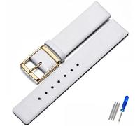 TVKSIPAR Lederarmband Passend For CK K2G211K2G231K2Y211K2Y231 Armband Mit Kettenschnalle For Herren Und Damen, 16 Mm, 18 Mm, 20 Mm, 22 Mm Armband(White Black,18mm)