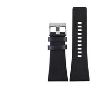 TVKSIPAR Lederarmband Passend For Diesel DZ7406 DZ7408 DZ4280 DZ4343 Uhrenarmband 22 Mm 24 Mm 26 Mm 28 Mm 30 Mm 32 Mm 34 Mm Herrenarmband(Black silver clasp,24mm)