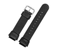 TVKSIPAR Nylon-Uhrenarmbänder passend for Casio AE-1200WH/SGW-300/AQ-S810W/AE1200WH 18 mm Anti-Fall-Uhrenarmband-Ersatzarmband(Black)