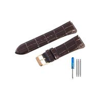 TVKSIPAR Passend for Guess Uhrenarmband W0040G3 W0040G5 W0247G3 Lederuhrenarmbänder(Coffee-RS-K1)