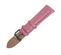 TVKSIPAR Schwarze Uhrenarmbänder Armband Leder Herren Damen Echt 12mm 14mm 16mm 18mm 20mm 22mm Uhrenarmband Uhrengürtel(Pink,18mm)