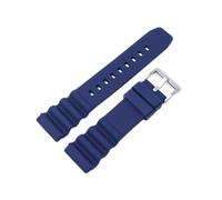 TVKSIPAR Tauchen Uhr Strap 20mm 22mm Silikon Männer Sport Wasserdicht Handgelenk Band Armband Zubehör Fit for Seiko SKX007 SRP777J1(Blue S,20mm)