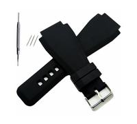 TVKSIPAR Uhrenarmband Aus Silikonkautschuk Mit Konvexem Ende, 34 Mm X 24 Mm, Passend For Bell-Serie BR01 BR03, Armband, Armband, Gürtel Ross