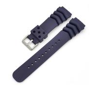 TVKSIPAR Universal Diver Uhr Band Fit for Seiko 18mm 20mm 22mm Silikon Gummi Wasserdichte Sport Armband Armband zubehör Männer Blau Grün(Blue,22mm)