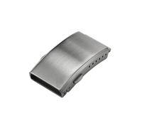 TVKSIPAR Watchdives Uhrenschließe, Faltschließe, 16 mm, 18 mm, 20 mm, 22 mm, faltbar, sicher, verstellbar, Doppeldruckknopf, Uhrenschließe, Zubehör(Silver,20mm)