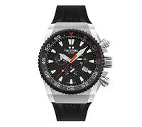 TW Steel ACE Diver Herren 44mm Quarzuhr mit schwarzem Zifferblatt, schwarzem Silikonarmband und Datumskalender ACE401