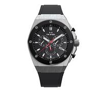 TW Steel CEO Tech 44 mm Quarzuhr für Herren mit schwarzem Zifferblatt, schwarzem Silikonarmband und Datumskalender CE4042