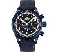 TW Steel Herren Chronograph Swiss Volante in der Farbe Blau mit Lederarmband, Gehäusedurchmesser: 48 mm, SVS312
