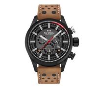 TW Steel Herren Chronograph Swiss Volante mit Lederarmband und einem Gehäusedurchmesser von 48 mm, SVS209