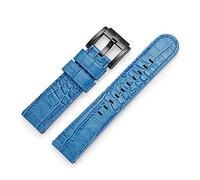 TW Steel Marc Coblen Armband Uhrenband Leder 22 MM Kroko blau LB_BL_K_B