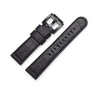 TW Steel Marc Coblen Armband Uhrenband Uhrenarmband Leder 22 MM Kroko Schwarz LB_BK_K_B