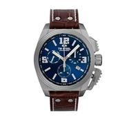 TW STEEL -Schweizer Canteen Herrenuhr Braun Chronograph Datum Quarz 46mm- TW1113