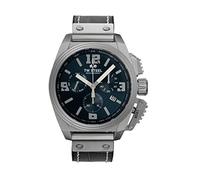 TW Steel Swiss Canteen Herren 46mm Quarzchronographenuhr mit grauem Lederarmband