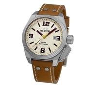 TW STEEL -Schweizer Canteen Herrenuhr Braun Datum Quarz 42mm- TW1100
