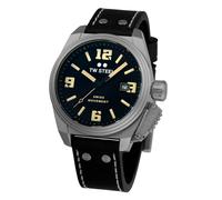 TW STEEL -Schweizer Canteen Herrenuhr Schwarz Datum Quarz 42mm- TW1101