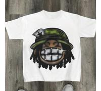 Tween Jungen Cartoon Character Muster Rundhals Kurzarm Casual T-Shirt, Sommer