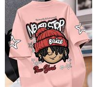 Tween Jungen Cartoon Jungen Muster Rundhals T-Shirts Sommer Jungen Lässig Tee weiche Oberteile, bequem, stilvoll, lässige Oberteile geeignet für Klein