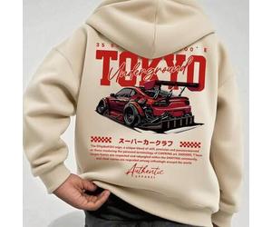 Tween-Jungen Lässig Minimalistischer Rennwagen Muster Sweatshirt, Langarm Kapuzen Sweatshirt, Herbst/Winter Studentenbekleidung