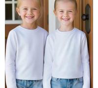 Tween-Mädchen 2 Stücke/Set, geripptes Baumwoll T-Shirt, sportlich-collegialer Stil für Frühling/Sommer, neue Kollektion, weiches & atmungsaktives drap