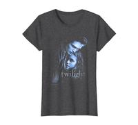 Twilight Main Poster Edward and Bella Blue Embrace Movie T-Shirt, Damen, Anthrazit Meliert, S