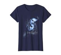 Twilight Main Poster Edward and Bella Blue Embrace Movie T-Shirt, Damen, Marineblau, S