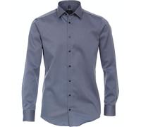 VENTI - Twill Hemd uni 001880 blau - Gr. - 39