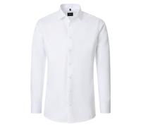 Twill Hemd uni 001880 weiss/weiss - Gr. - 44