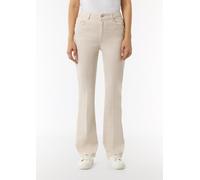 Twill-Hose mit Flared Leg beige 34