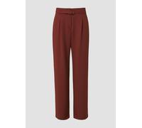 Twill-Hose mit Gürtel und High Rise 44/REG rot 2170571.3700.44_REG