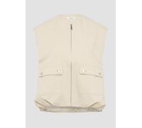 Twill-Weste im Relaxed Fit mit Raffungs-Details 44 Beige 2164292.8100.44