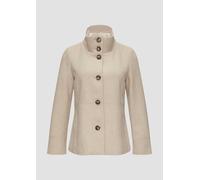 Twilljacke mit Strick-Stehkragen und Eingrifftaschen 40 Beige 2155287.81W1.40