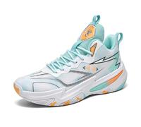 Twinice Herren Damen Retro Sneaker Schuhe Basketballschuhe Skateboardschuhe Turnschuhe mit Luftpolster Große Größen Sportschuhe Seegrün EU 38