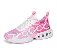 Twinice Herren Damen Retro Sneaker Schuhe Basketballschuhe Skateboardschuhe Turnschuhe mit Luftpolster Große Größen Sportschuhe Rosa EU 42