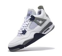 Twinice Herren Damen Retro Sneaker Schuhe Skateboardschuhe Turnschuhe mit Luftpolster Große Größen Sportschuhe Basketballschuhe Schwarzgrau EU 44