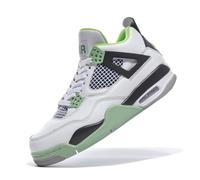 Twinice Herren Damen Retro Sneaker Schuhe Skateboardschuhe Turnschuhe mit Luftpolster Große Größen Sportschuhe Basketballschuhe grün EU 43