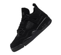 Twinice Herren Damen Retro Sneaker Schuhe Skateboardschuhe Turnschuhe mit Luftpolster Große Größen Sportschuhe Basketballschuhe Schwarz EU 36