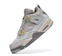 Twinice Herren Damen Retro Sneaker Schuhe Skateboardschuhe Turnschuhe mit Luftpolster Große Größen Sportschuhe Basketballschuhe Grau EU 41