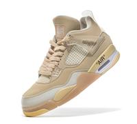 Twinice Herren Damen Retro Sneaker Schuhe Skateboardschuhe Turnschuhe mit Luftpolster Große Größen Sportschuhe Basketballschuhe Khaki EU 41