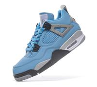 Twinice Herren Damen Retro Sneaker Schuhe Skateboardschuhe Turnschuhe mit Luftpolster Große Größen Sportschuhe Basketballschuhe Blau EU 45