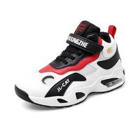 Twinice Kinder Winterschuhe Warm Gefütterte Winterboots Jungen Mädchen Trekkingschuhe Schneestiefel Baumwollschuhe Outdoor rutschfest mit Klettverschluss Rot 39 EU