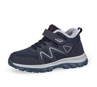 Twinice Winterschuhe Herren Extra Weit Winterstiefel Wasserdicht Warm Gefüttert Schneestiefel Kurzschaft Winter Boots StiefelOutdoor Breit Warm Ankle Boots rutschfeste Schuhe Dunkelblau 43EU