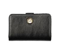 Twinset - Leder-Bifold-Geldbörse mit Orb-Detail - - Accessories - Damen - Schwarzk - ONE SIZE