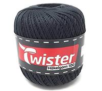 Twister Häkelgarn 100 g - Häkel Wolle - 19 - Anthrazit