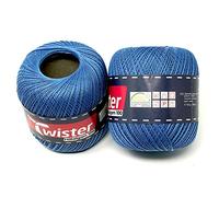 Häkelgarn TWISTER - blau - 100g