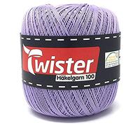 Twister Häkelgarn lila Handstrickgarn Baumwollgarn 2x100g
