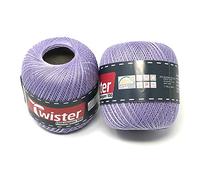 Twister Häkelgarn lila Handstrickgarn Baumwollgarn 2x100g