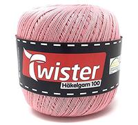 Twister Häkelgarn rosa Handstrickgarn Baumwollgarn 2x100g